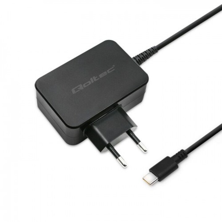 Caricabatterie per dispositivi mobili Qoltec 51024 Universale Nero AC Ricarica rapida per interni