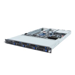 Gigabyte Rack Platform (1U) R133-C11-AAG1 AMD Epyc 4004/Ryzen 7000 (4x 3.5" SATA HS, 1xM.2, 2x10Gbe, 2x1Gbe, IPMI, 1+1 800W