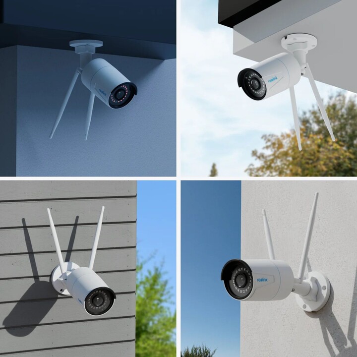 Câmera externa Reolink W320 5MP Wifi branca