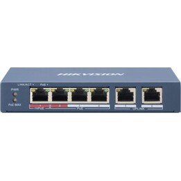 Switch PoE non gestito L2 a 4 porte Hikvision DS-3E0106HP-E