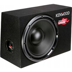 Kenwood KSC-W100B Caisson de Basses de Voiture, 1200 W, 30 cm