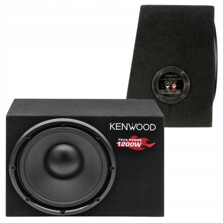 Subwoofer para carro Kenwood KSC-W100B, 1200 W, 30 cm