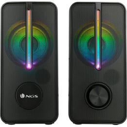 Altavoces Gaming NGS GSX-150 RGB 12w 3.5mm, Negros