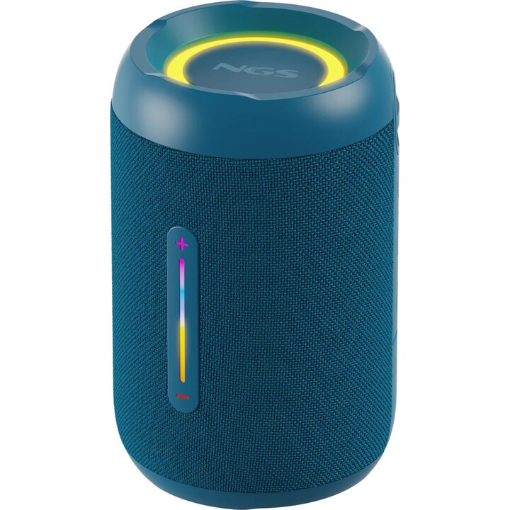 NGS Roller Furia2 Tiny Blue Haut-parleur sans fil 20 W, étanche IPX7, bleu