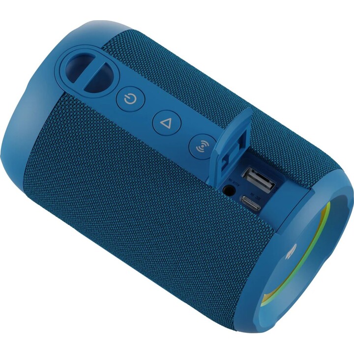 NGS Roller Furia2 Tiny Blue Haut-parleur sans fil 20 W, étanche IPX7, bleu
