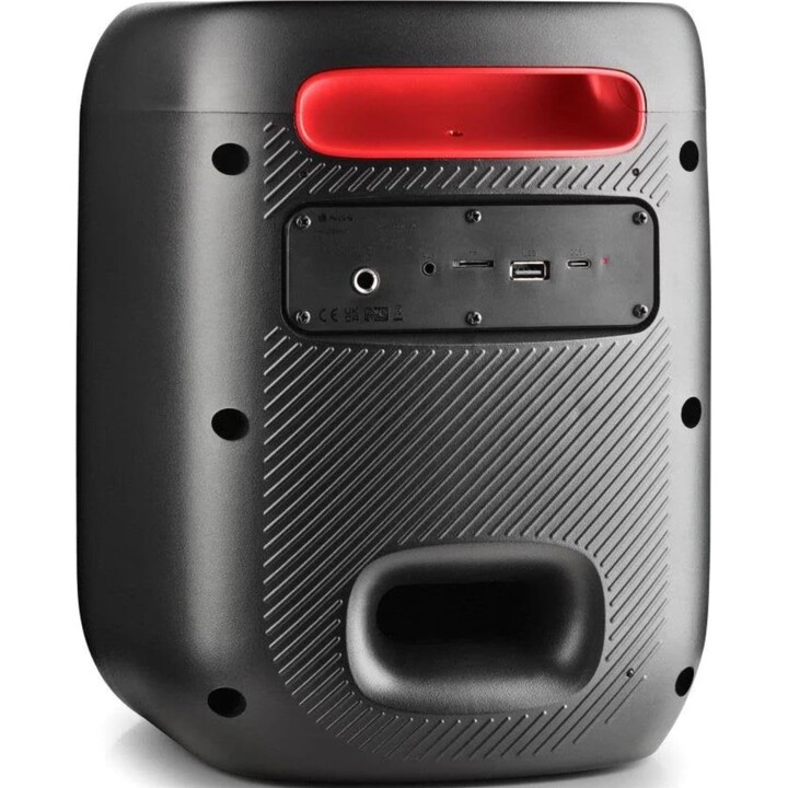 NGS Wild Swag GO Altavoz portátil 80w TWS Bluetooth 5.0, negro, iluminación LED