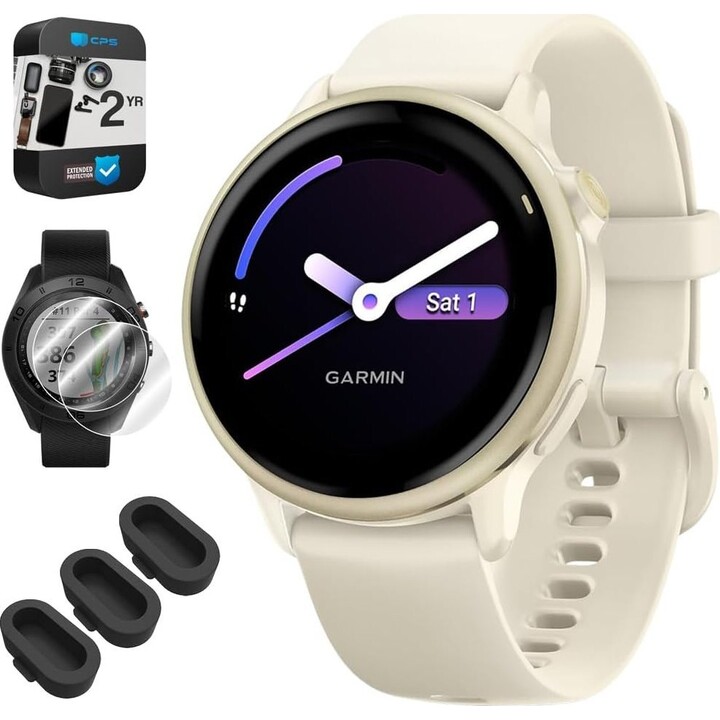 Garmin Vívoactive 6 3.05 (1.2") AMOLED 30.4 mm Digital 390 x 390 pixels Ecrã táctil GPS Branco