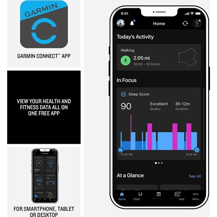 Garmin Vívoactive 6 3.05 (1.2") AMOLED 30.4 mm Digital 390 x 390 pixels Ecrã táctil GPS Branco