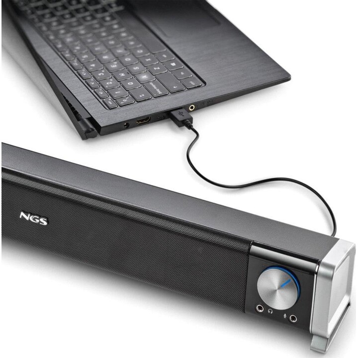 Barra de Sonido con Bluetooth NGS Subway 40w 2.0, Negra
