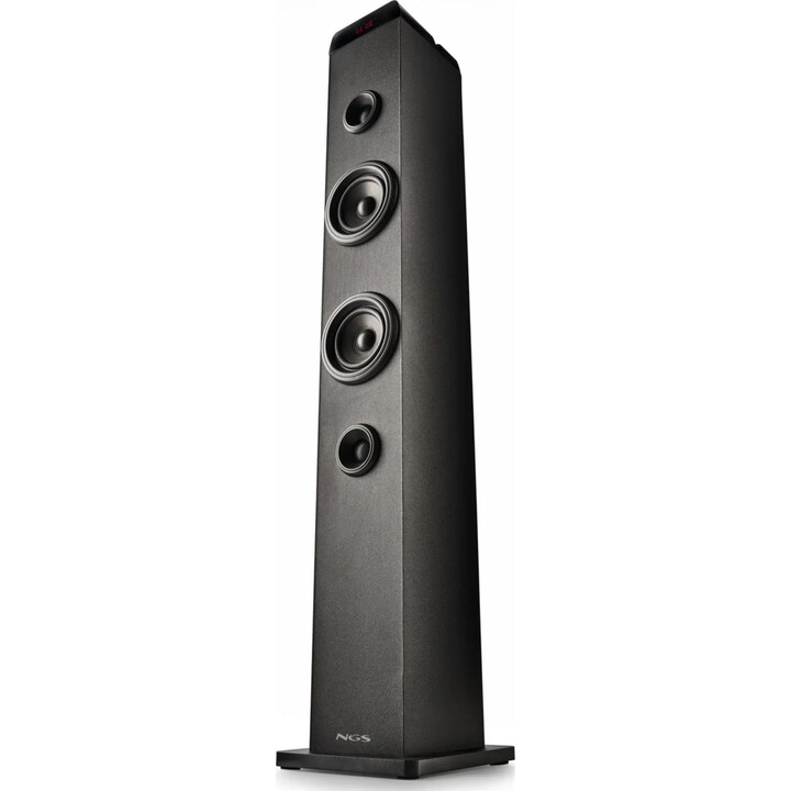 NGS Skycharm Pro 50W Sound Tower, Streaming Function, Microphone Input, Black