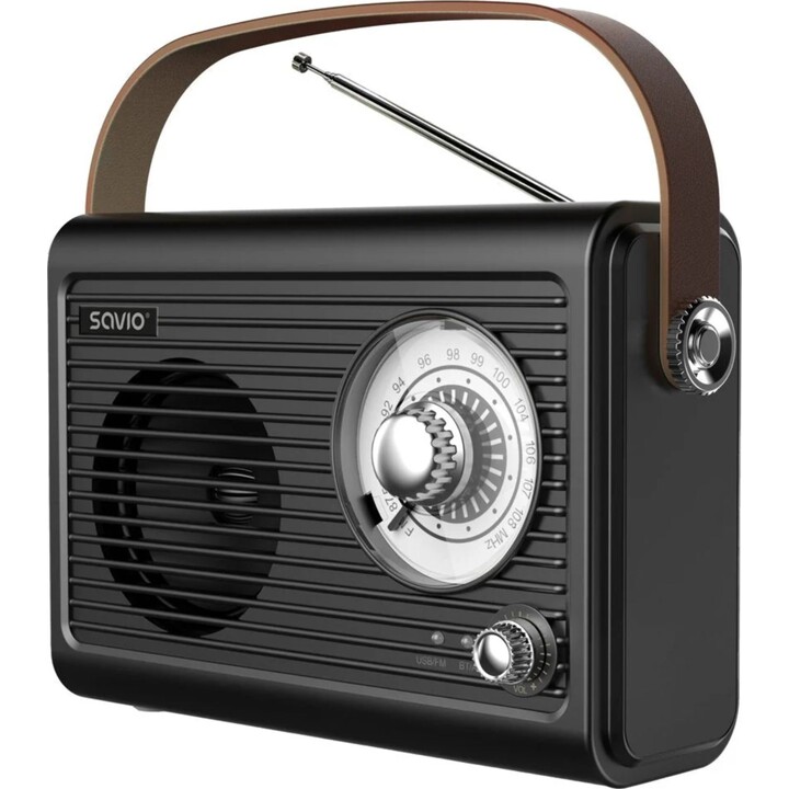 Savio Rs-01 Radio analogica portatile Nera 3 W