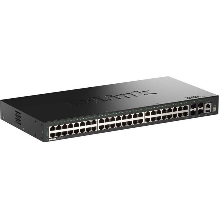 D-Link - Comutador Gigabit Empilhável de 52 Portas para Redes de Alta Velocidade