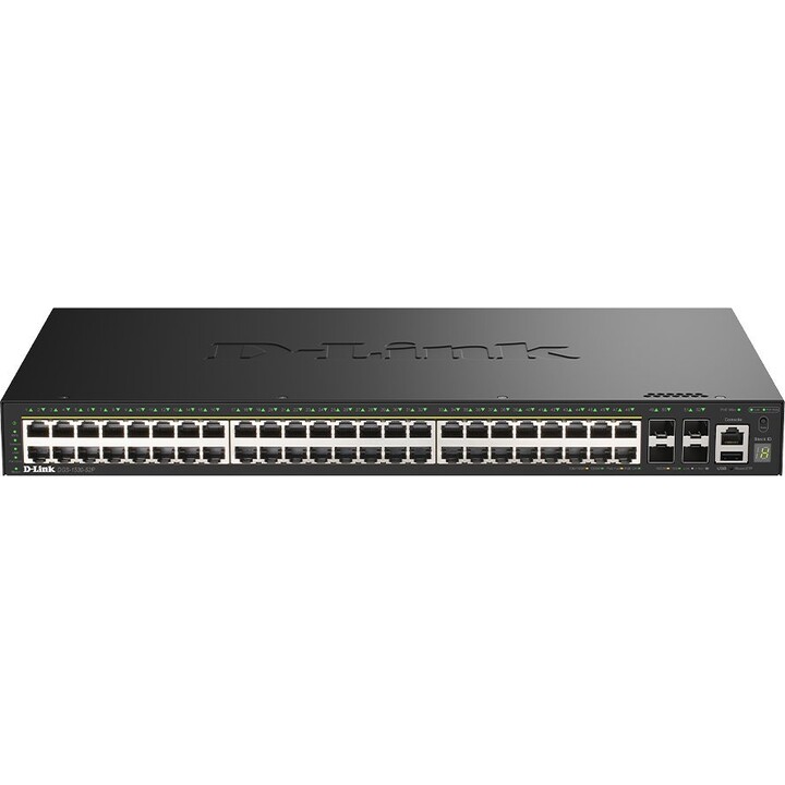 D-Link - Switch Gigabit impilabile a 52 porte per reti ad alta velocità