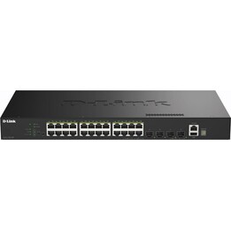 D-Link DGS-1530-28/E, commutateur/commutateur noir