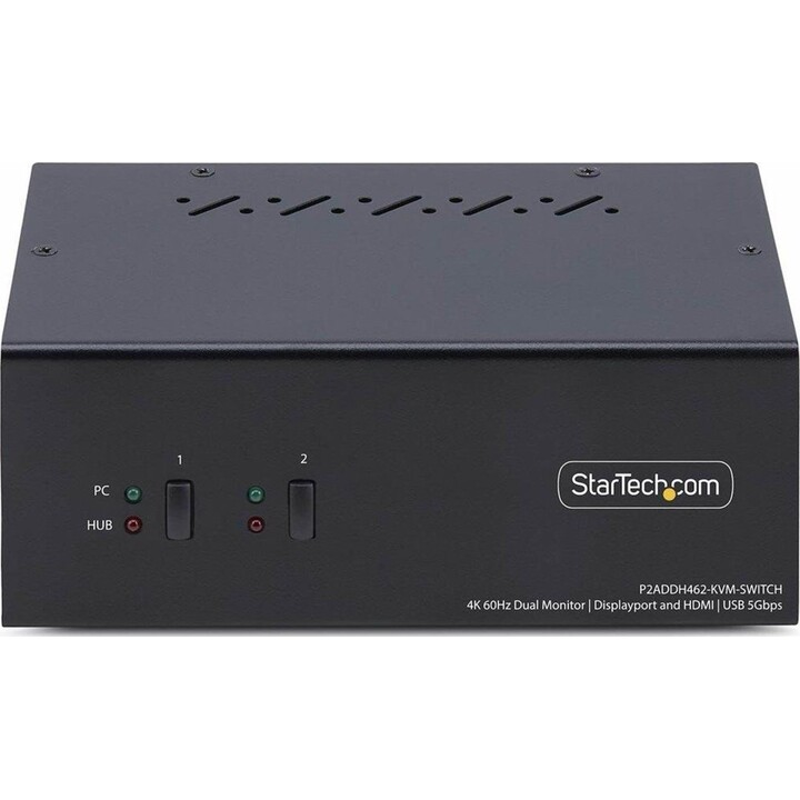 Conmutador KVM HDMI DisplayPort de 2 puertos