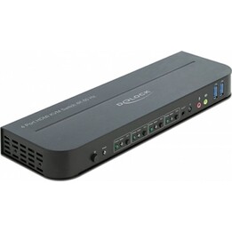 DELOCK 4K 60Hz HDMI KVM Switch with USB 3.0 and Audio