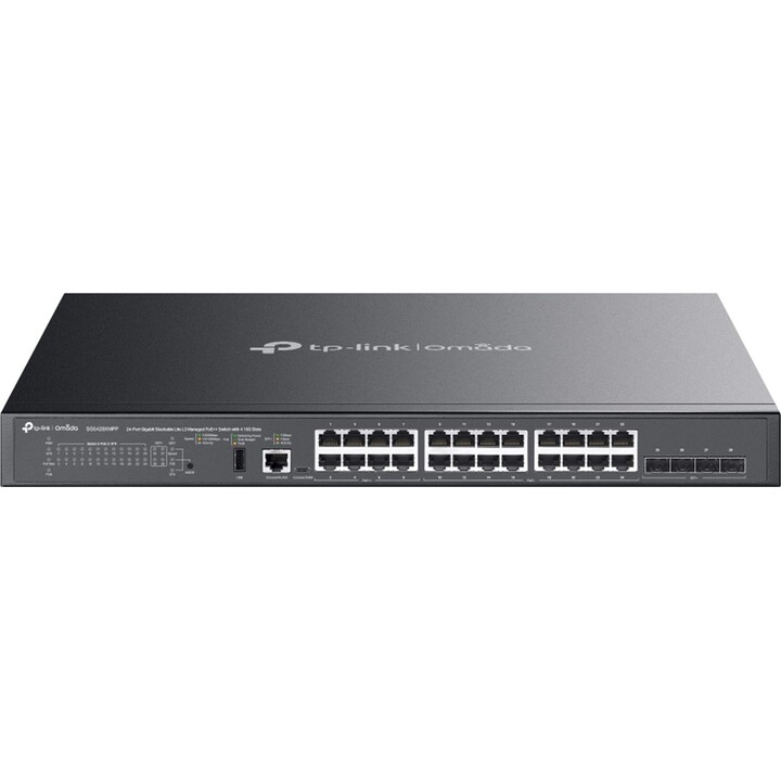 TP-Link Omada SG5428XMPP - 24-port stack. Lite L3 mgd. 10G PoE++ Switch