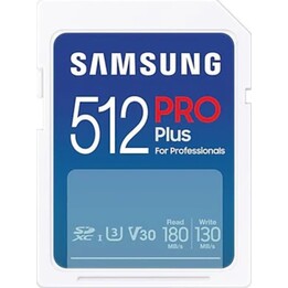 Mémoire flash 512 Go SDXC UHS-I Samsung PRO Plus MB-SD512SB/WW