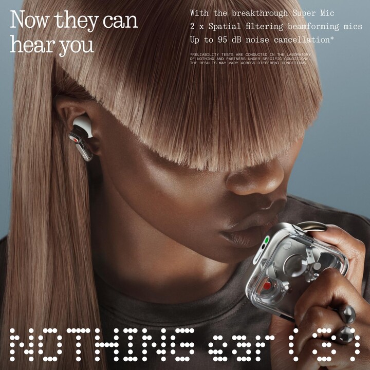 Nothing Ear (3) auricolari wireless bianchi