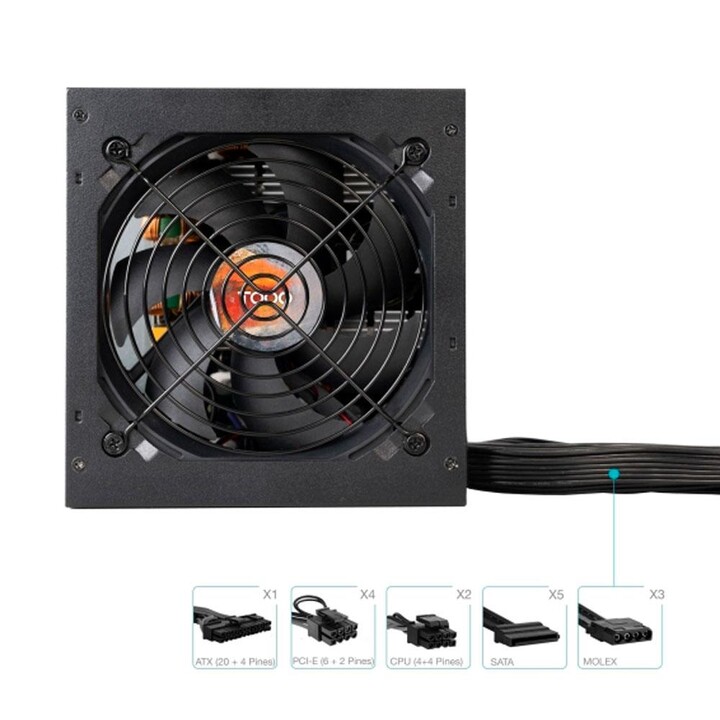 Fuente alimentacion ATX 850w Tooq Helios / APFC 80+ Bronce / Negra / TQHELIOS-850SP
