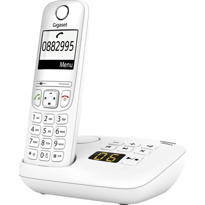 Téléphone sans fil Gigaset A690A avec répondeur - blanc