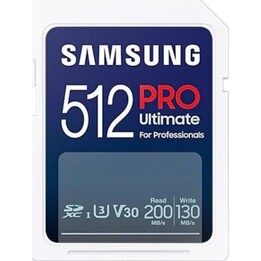 Samsung SD PRO Ultimate 512 GB SD-Speicherkarte mit USB-Kartenleser UHS-I U3 Full HD und 4K UHD