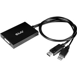 CLUB3D CAC-1010-A 0,6 m DisplayPort DVI-D + USB-Videokabel-Adapter