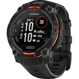 Garmin Instinct 3 45 mm Reloj Inteligente GPS Solar negro, con correa negra