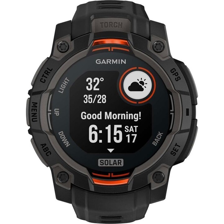 Garmin Instinct® 3 – 45 mm, Solar Montre noire