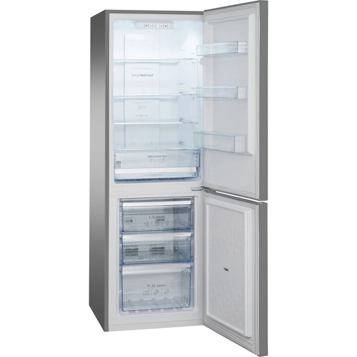 Frigorífico Amica FK2695.2FTX(E) de dos puertas con congelador 231L Plata