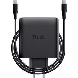 Trust Maxo 100W GaN Wall Charger/ 2xUSB Type-C/Includes USB Type-C Cable/ 100W