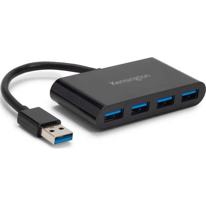 Kensington K39121WW USB 3.2 Gen 1 (3.1 Gen 1) Type A interface hub 5000 Mbit/S Black
