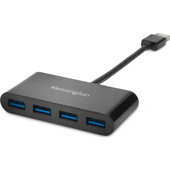 Kensington K39121WW USB 3.2 Gen 1 (3.1 Gen 1) Type A interface hub 5000 Mbit/S Black