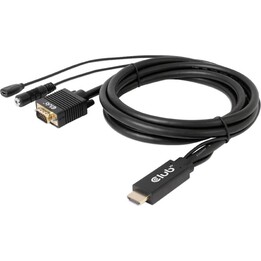 HDMI-auf-VGA-Kabel, 2 m/m/m, CAC-1712, Club3D