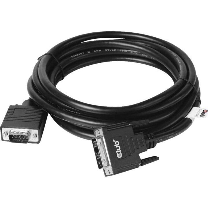 KABEL DVI-A AUF VGA 3M/M/M CAC-1243 CLUB3D