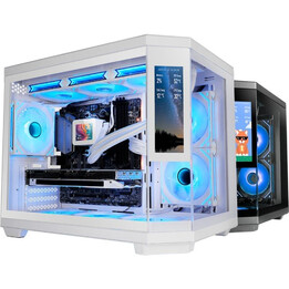 Caixa de jogos Mars Gaming Minitower MC-3TCORELCDM/ Branca