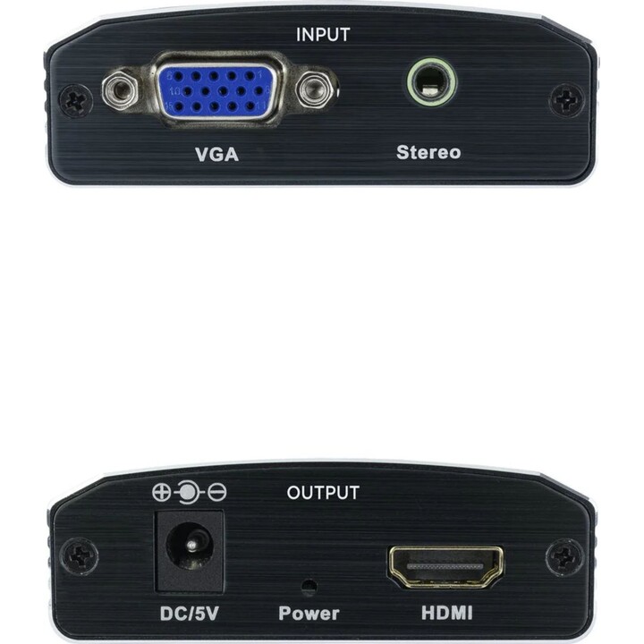 Nanocable 10.16.2101-BK convertitore SVGA+audio a HDMI nero