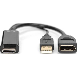 4K HDMI Adapter - HDMI to DisplayPort Digitus
