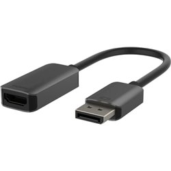 Belkin Active DisplayPort to HDMI 4K HDR Adapter, Black/Gray