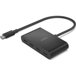 Belkin AVC018BTBK Concentrador de interfaz 4x USB Tipo C 10000 Mbit/s Negro