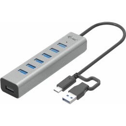 i-tec 7-Port USB-C/USB-A Metal Charging Hub