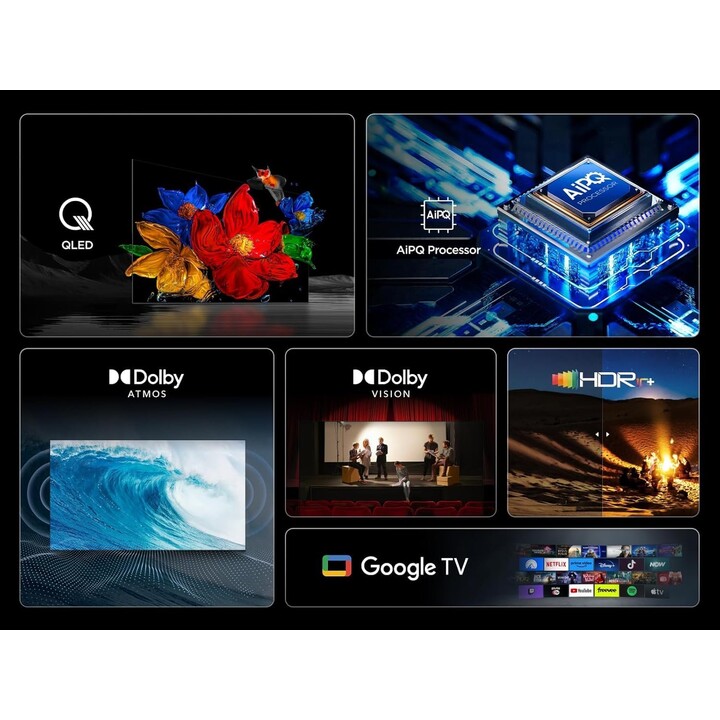 TCL 50-inch 4K Ultra HD TV 3840 x 2160 pixels Flat 16:9 QLED 50T69C