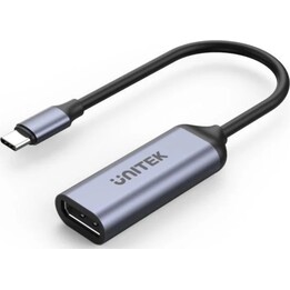 UNITEK V1415A Adaptateur USB Type C vers DisplayPort 0,15 m Gris Aluminium