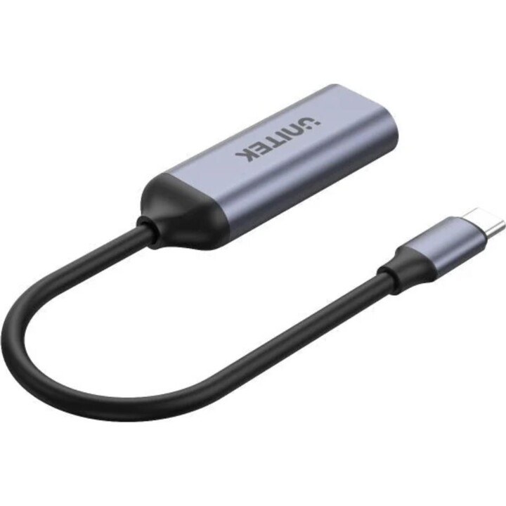 UNITEK V1415A Adaptateur USB Type C vers DisplayPort 0,15 m Gris Aluminium