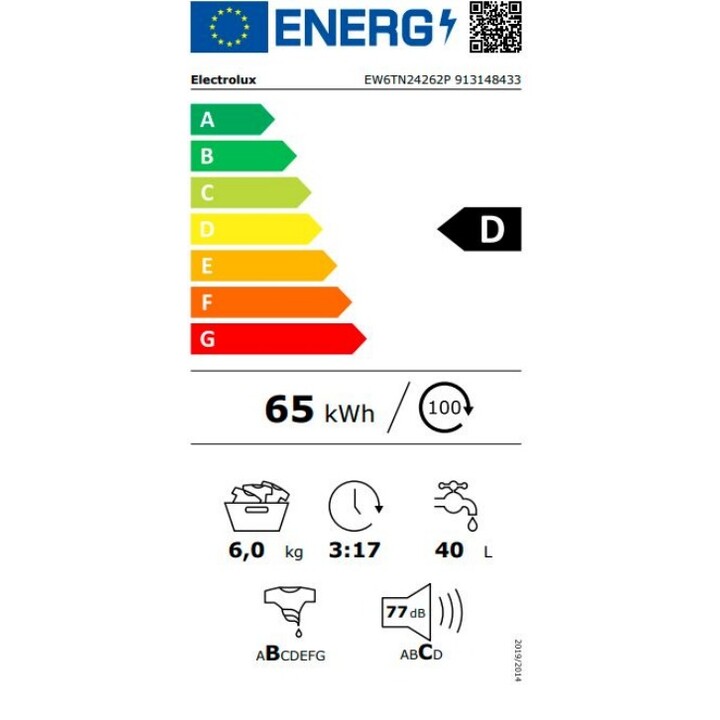 Electrolux Waschmaschine EW6TN24262P PerfectCare 600, Toplader, 6 kg, Weiß