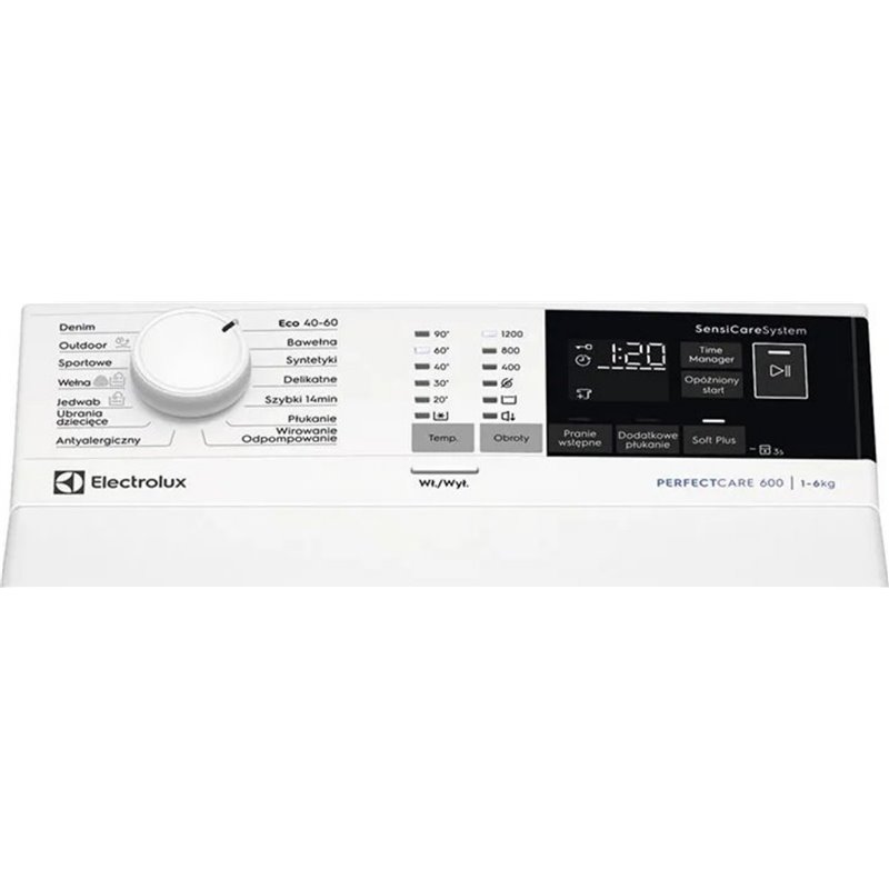ELECTROLUX EW6TN24262P PerfectCare 600 Machine à laver chargement par dessus 6 kg Blanc