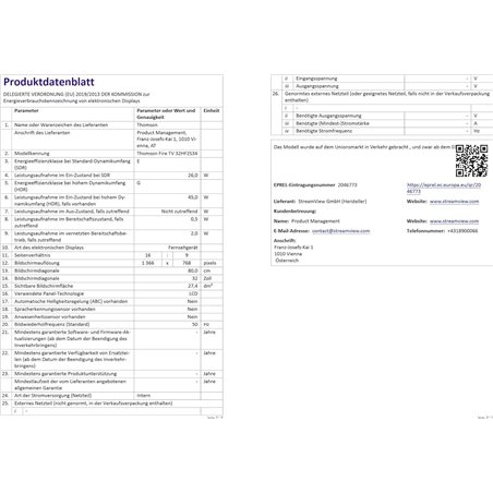 Thomson 32HF2S34 32-Zoll-HD-LED-Smart-TV mit Fire TV