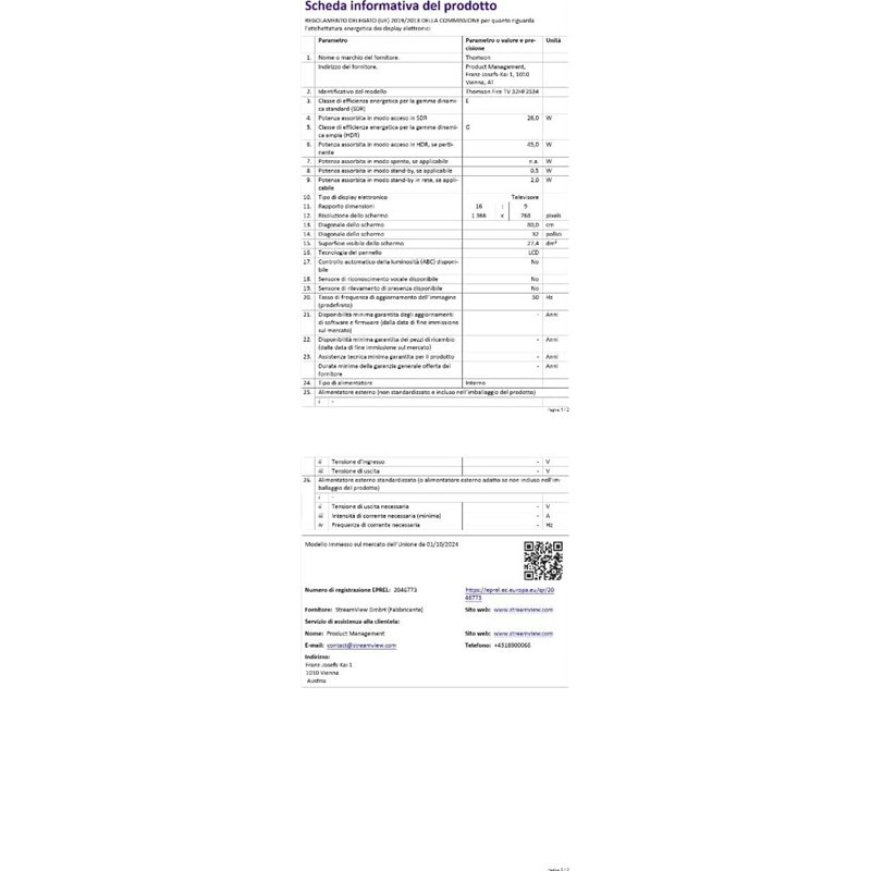 Thomson 32HF2S34 32-Zoll-HD-LED-Smart-TV mit Fire TV