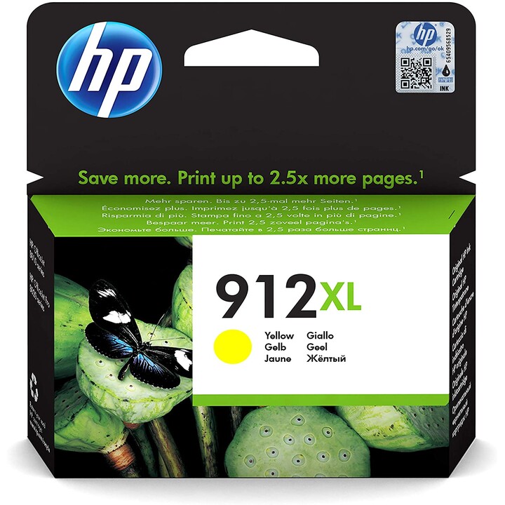 HP 912XL YELLOW OFFICEJET CARTRIDGE 8012 8014 8015 8017 OFFICEJET PRO 8022 8023 8024 8025