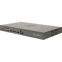 cnMatrix EX2016M-P, **Comutador Ethernet PoE Inteligente**, 8x 1Gbit + 6x 2.5Gbit + 2x SFP+ portas